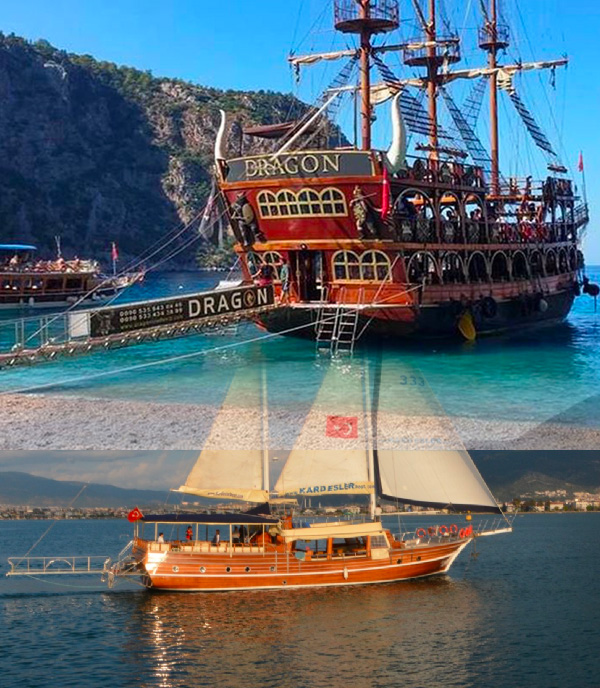 fethiye daily boat trips - fethiye günübirlik tekne turları