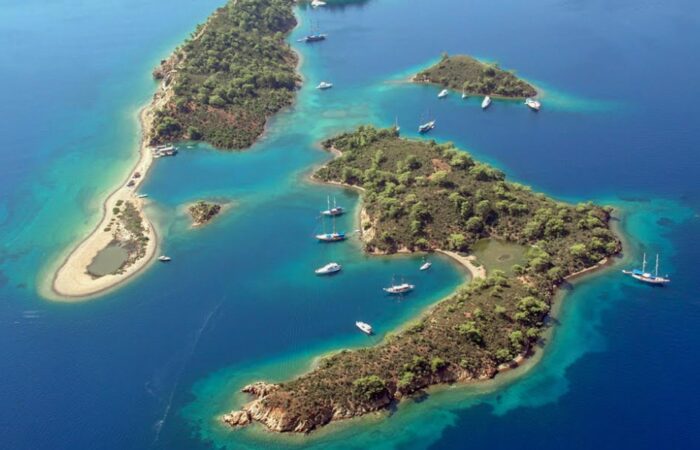 flat islands fethiyue boat cruise