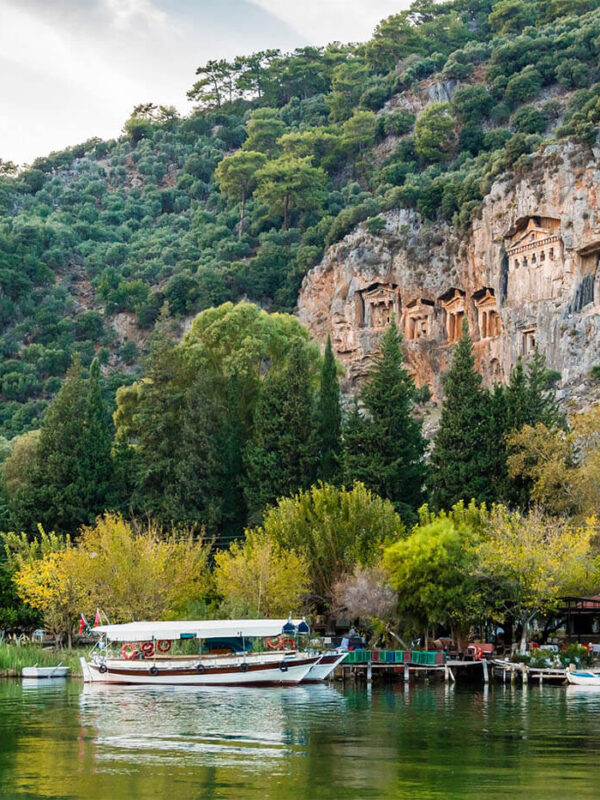 fethiye day trips - Dalyan Mud Baths-Turtle Beach - Rock Tombs