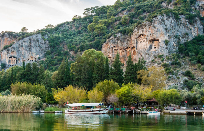 fethiye day trips - Dalyan Mud Baths-Turtle Beach - Rock Tombs