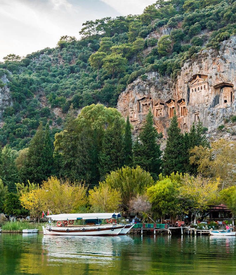 fethiye day trips - Dalyan Mud Baths-Turtle Beach - Rock Tombs