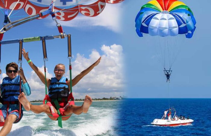 Watersports Parasailing at calis beach - oludeniz beach Fethiye