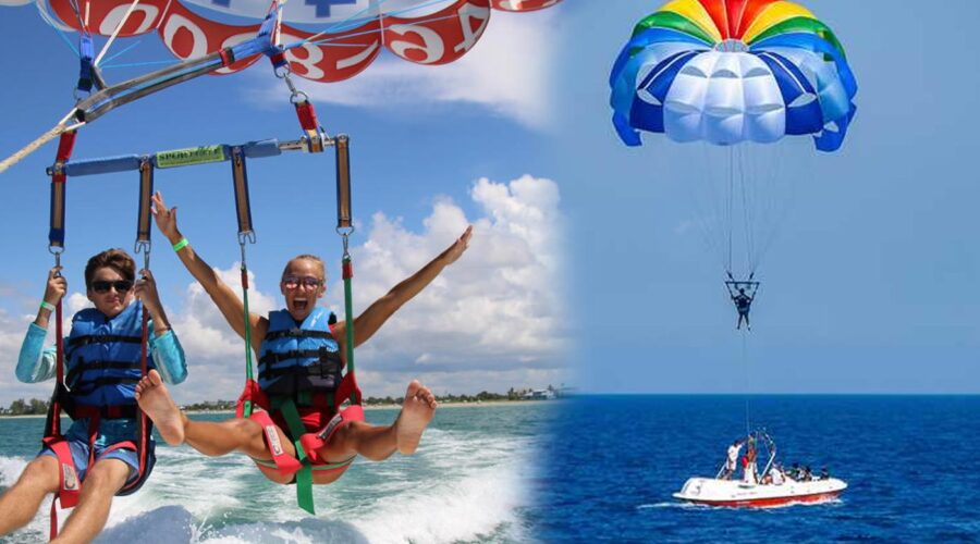 Watersports Parasailing at calis beach - oludeniz beach Fethiye